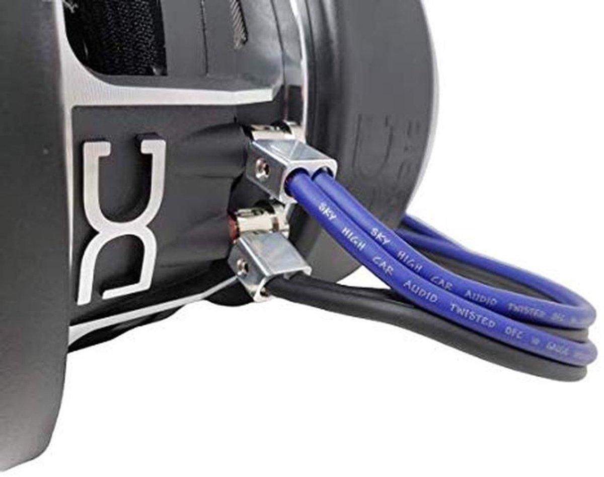 Luidspreker Kabelingang 8 Gauge Dual Subwoofer Set van 4