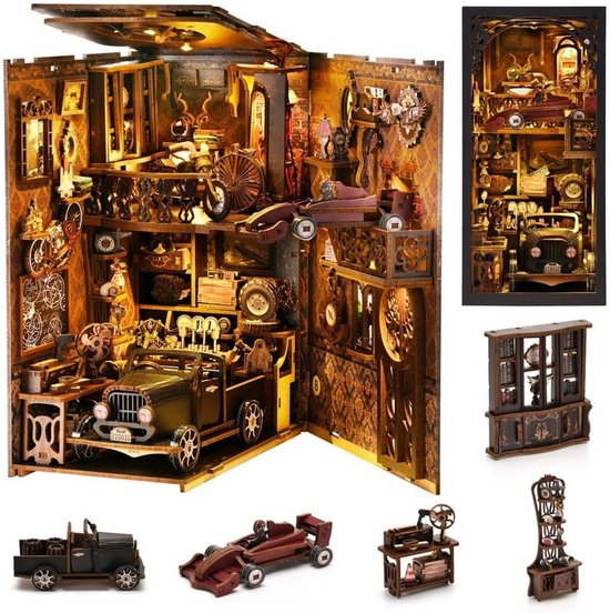 Miniatuur huisje - Modelbouw - bouwpakket - Book Cafè