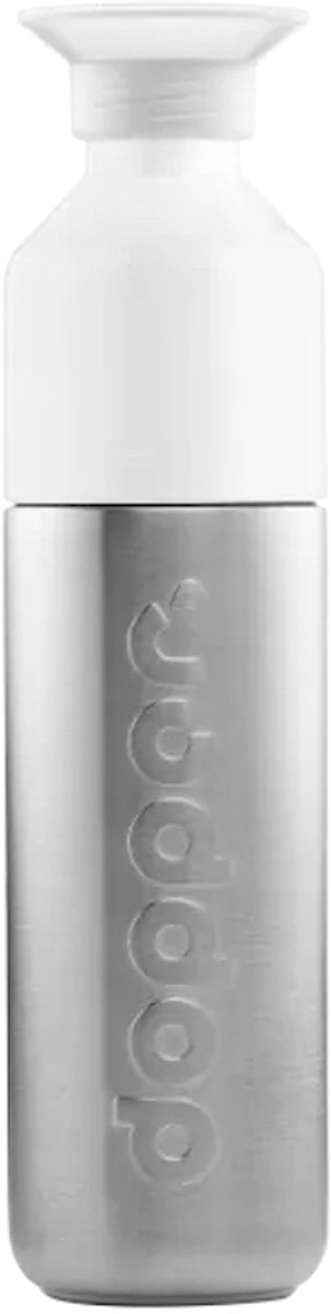 Steel Drinkfles - Stainless Steel - 490 ml | Zilver van Dopper — cadeau in Koken & Dineren - foto 7