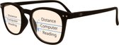 BlueShields by Icon Eyewear YAB215 Jibz Multifocale Computerbril +2.50 - Zwart