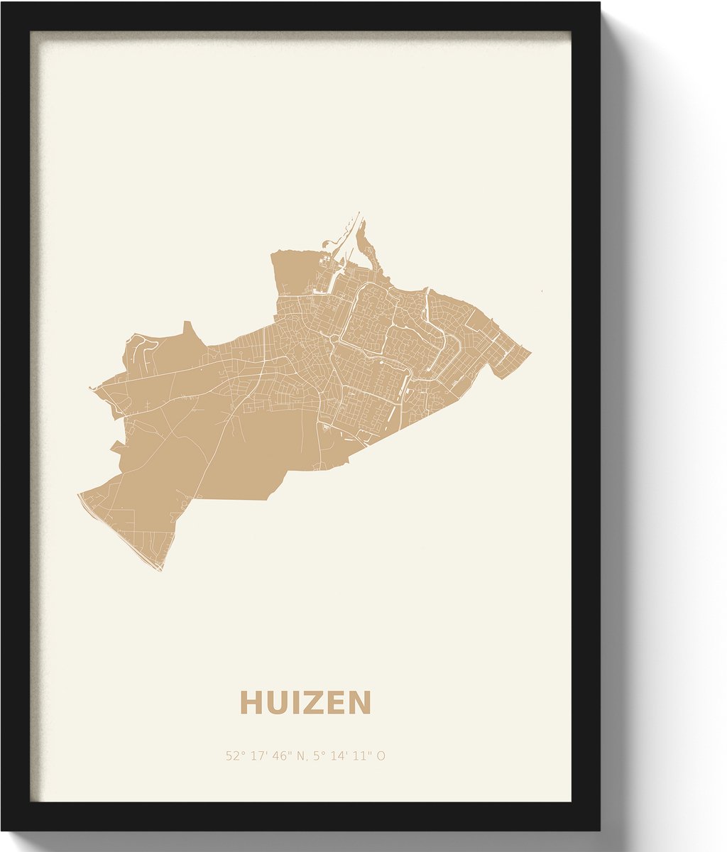 Poster Huissen A3 - 30 x 42 cm - Beige (Exclusief Lijst)