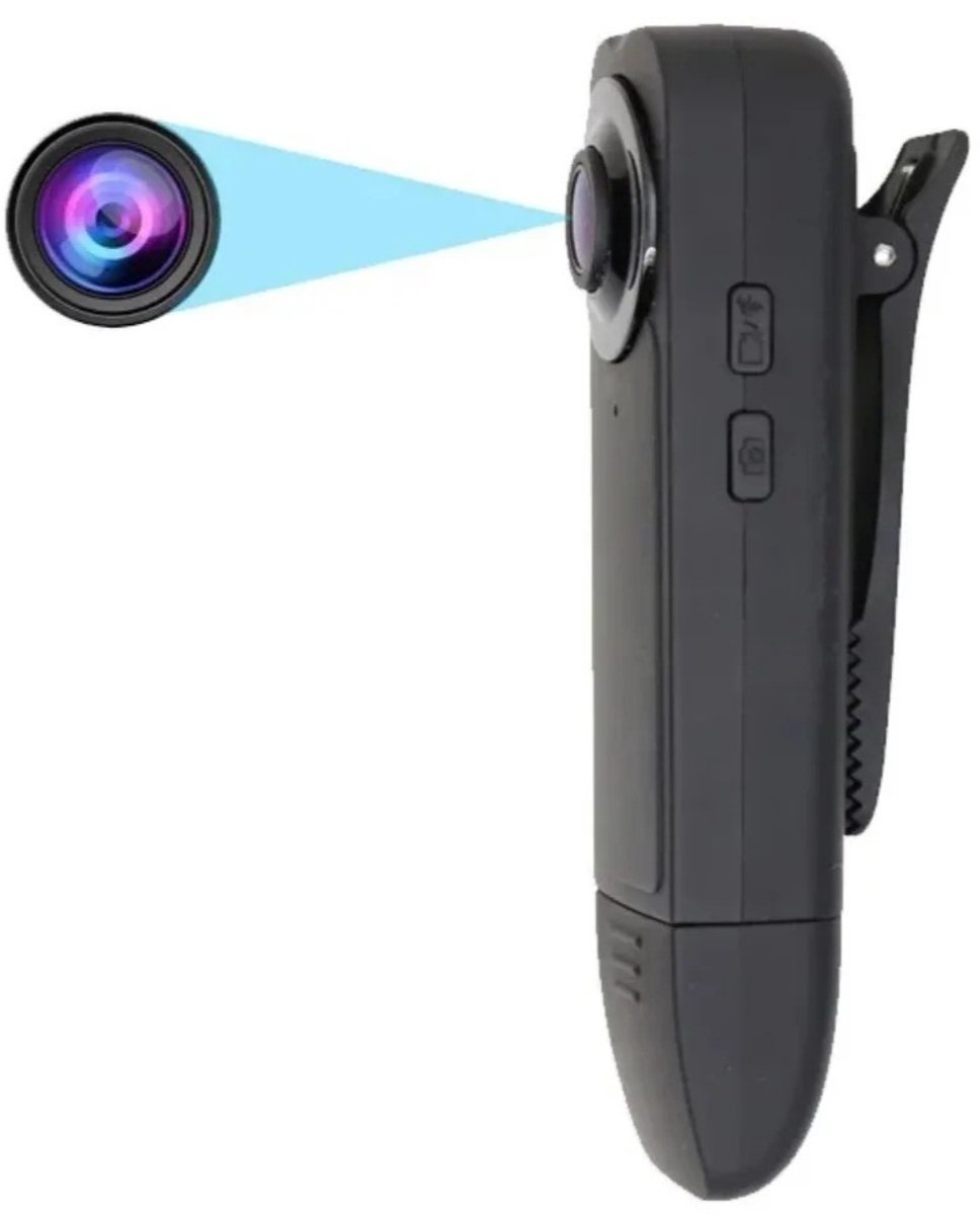 Benelux Select Bodycam – Body Cam – Body Camera – Bodycam Camera – Real time Video - Foto – Nachtzicht – 128 GB - 4 x 2 x 1 cm