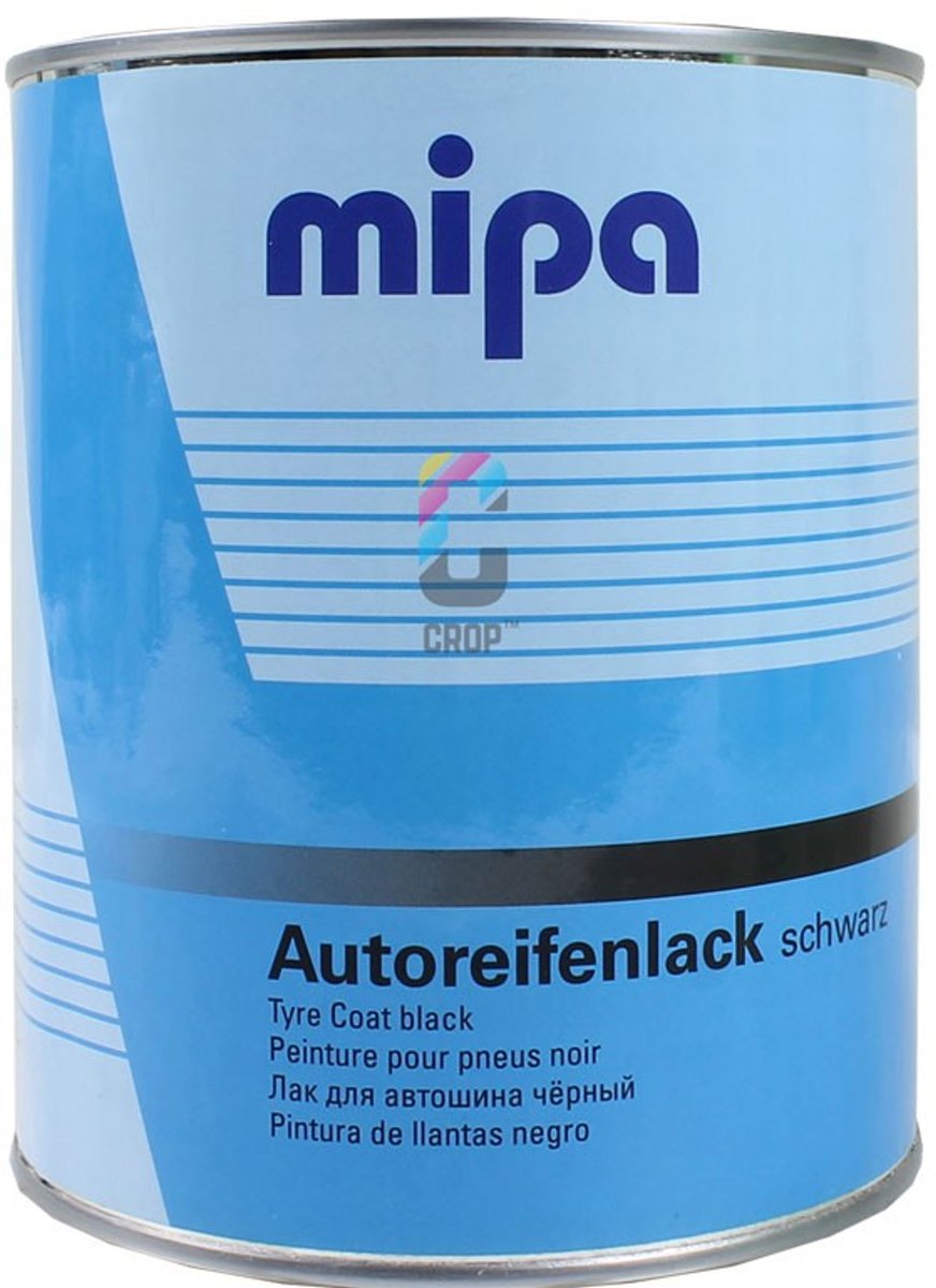 MIPA Autoreifenlack Schwarz - Bandenzwart 1 liter