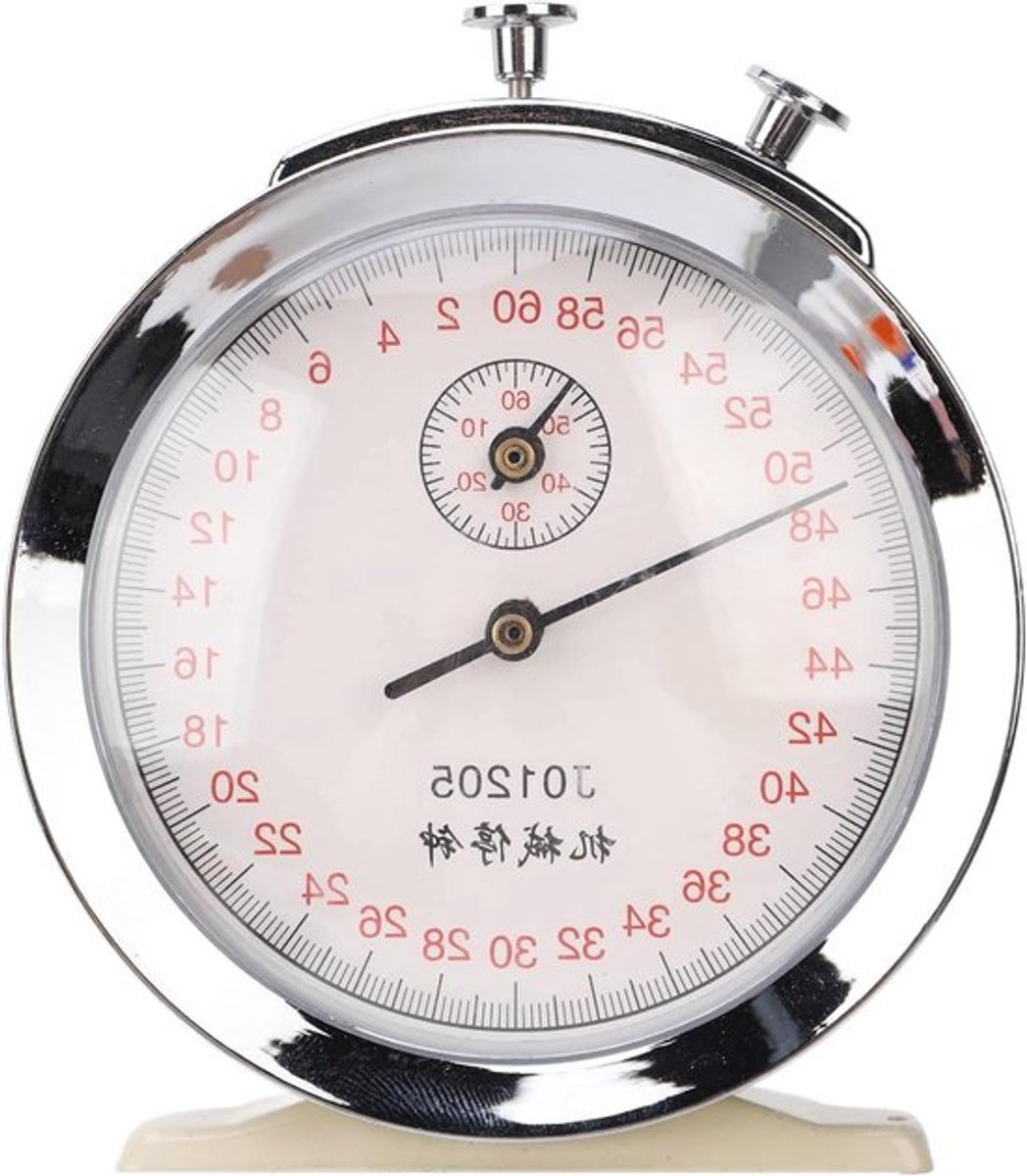 60 Second Mechanical Stopwatch with Large Dial | Portable Sport Chronograph Alarm and Running Timer