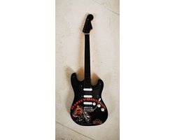 Harley-Davidson Miniatuur Gitaar American Legend – Houten Motor Decoratie met Standaard – Luxe Strat Model Merchandise & Biker Cadeau – 25 cm Hoog – Vintage Mancave Verzamelobject