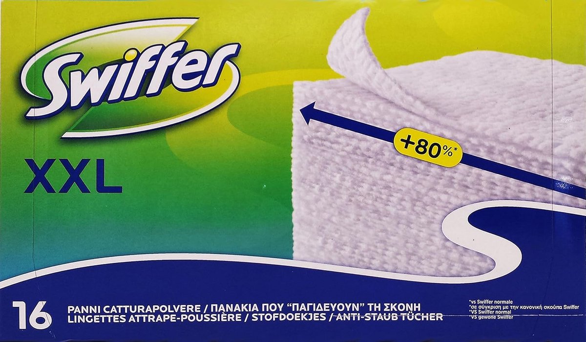 Swiffer doeken voor stof en vuil - 6 x 16 stuks