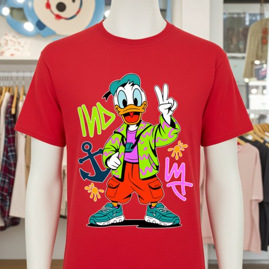 T-Shirt Donald Graffiti Duck Kinderen fullcolour print