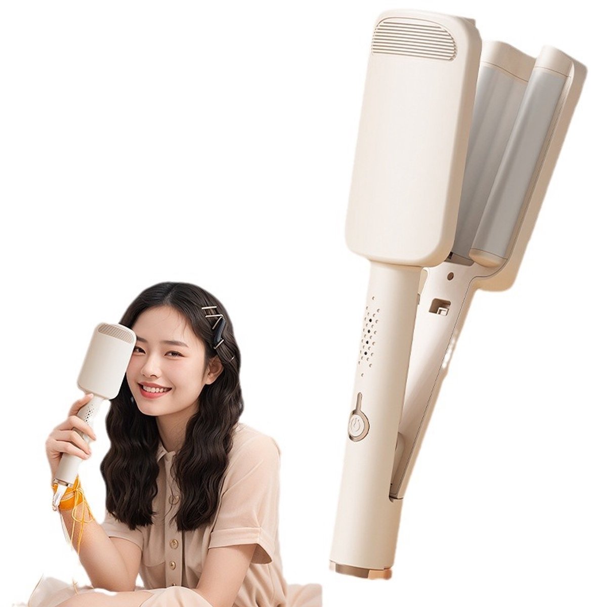 Keramische krultang van 32 mm - Krultang met drie cilinders - Keramische - €30,39