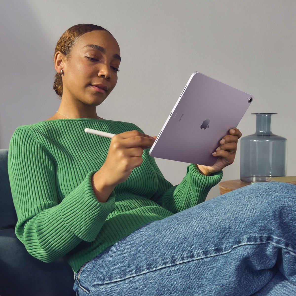 Apple iPad Air 2024 13 inch paars 512GB WiFi + Cellular M2-chip Liquid Retina-display - Afbeelding 4