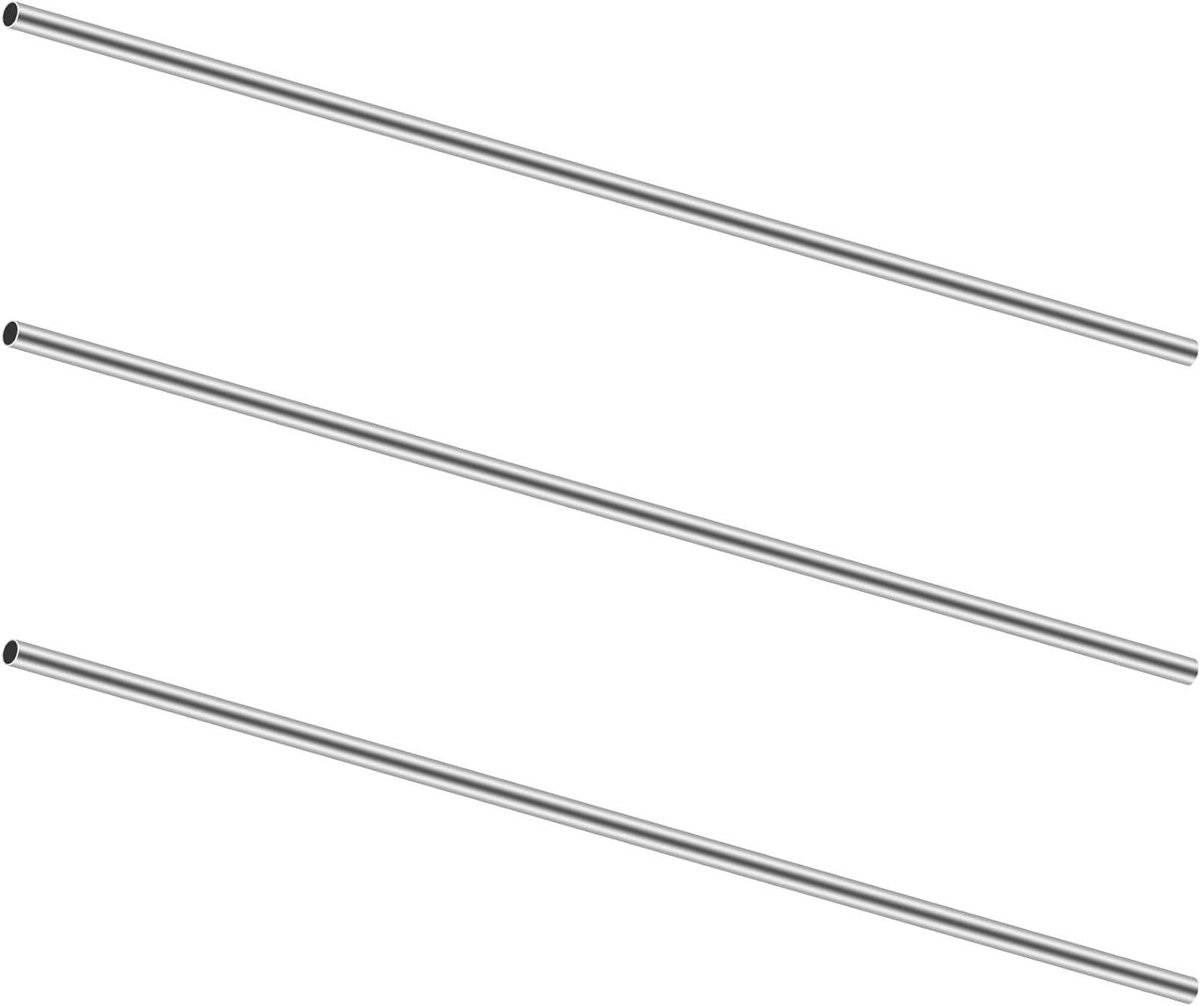 Cosensi - Roestvrijstalen ronde buizen 304 - 5 mm diameter - 0,2 mm wanddikte - 150 mm lengte - naadloos - DIY ambachten (3 stuks)