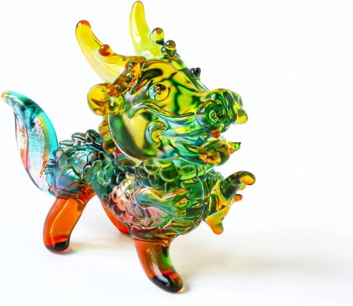 Cosensi - Kristalglas Mythisch Draak Beeldje voor Thuisdecoratie en Feng Shui - Uniek Cadeau-optie