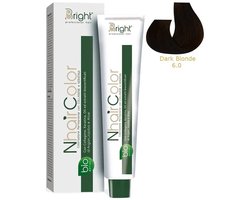 Permanent Hair Dye with Bio Extracts Nhair Bright 6.0 Dark Blonde 100ml