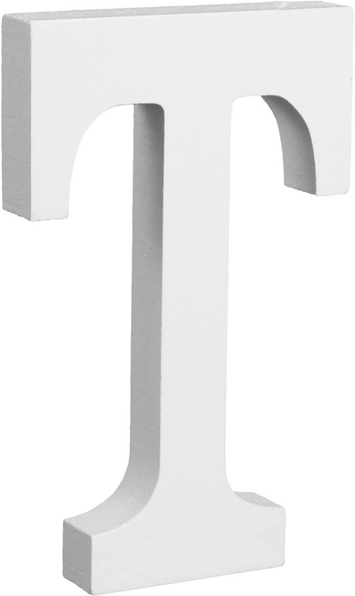 Darryy 10 cm staande houten letters, log natuurlijk, grote houten