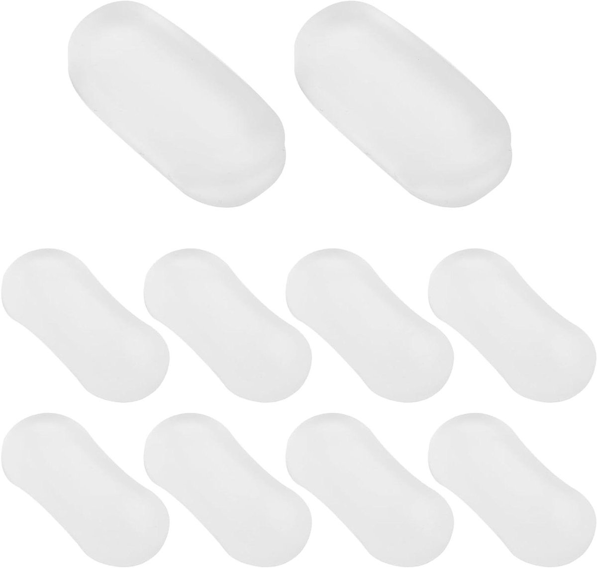 Transparante Toiletbrilbumpers Set van 10 Stuks - Sterk Klevend - Dekselbuffers - Thuis, Ziekenhuis, Hotel