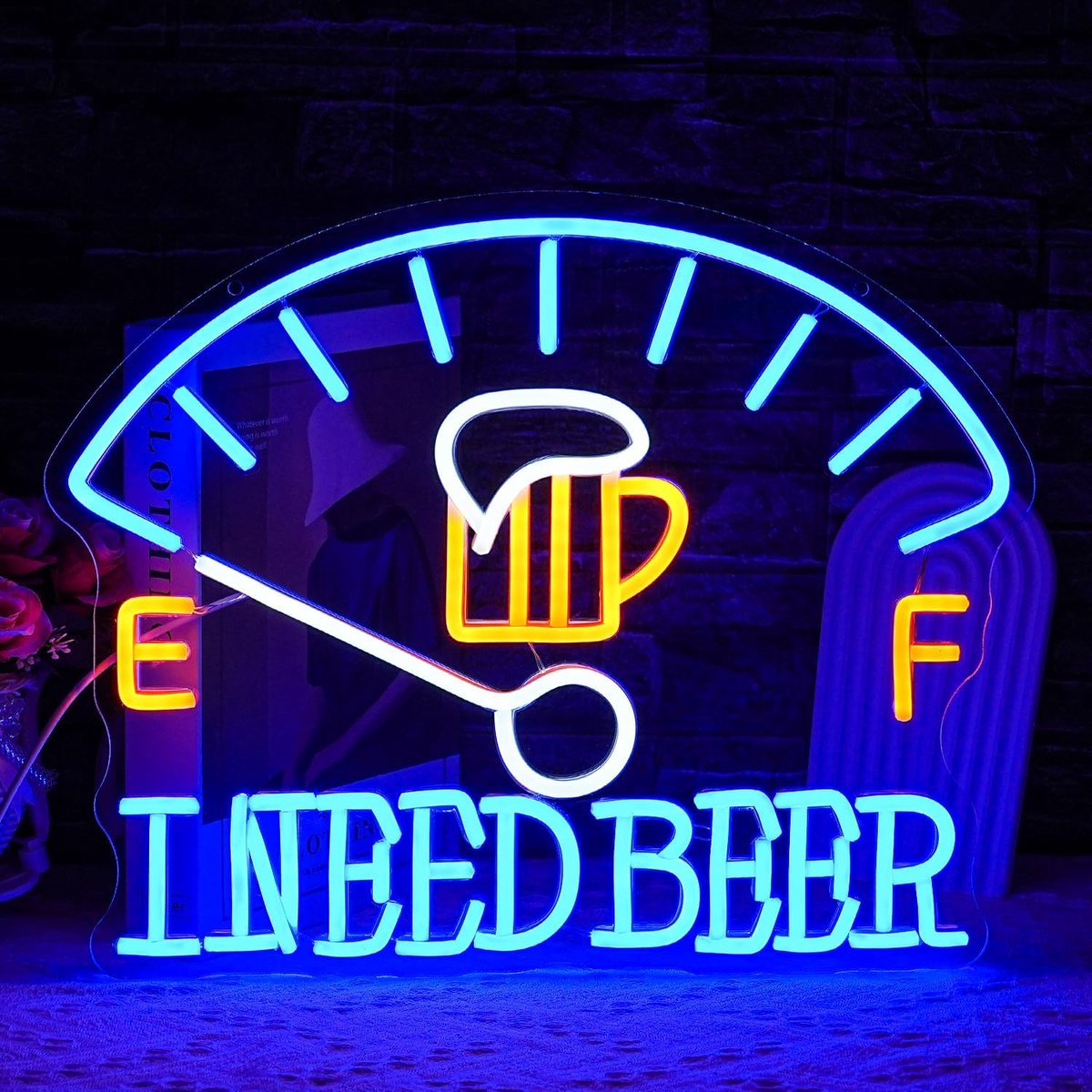 Beer neon dashboard LED neon bier schuim LED neon voor slaapkamer bar wijnkelder restaurant hotel decoratie (16.1 "*12.9")