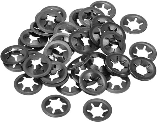 20 Stuks Sterborgringen Met Binnentand M8 – 8x18x2 Mm, Van 65Mn Staal, Voor Schokdempers En Mechanische Apparatuur