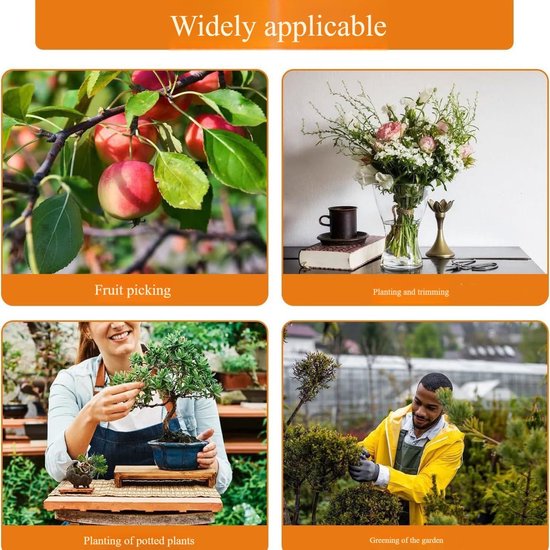 Tuinschaar - Snoeischaar - Bloemenschaar - Scherp en duurzaam - Geschikt voor het snoeien van planten, takken en bloemen; eenvoudig te gebruiken. van Merkloos	 — afbeelding 2