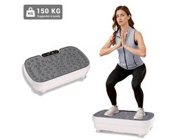 Huisfitnessapparaat trilplaat, draagvermogen 150 kg, lengte 46 cm, grijs
