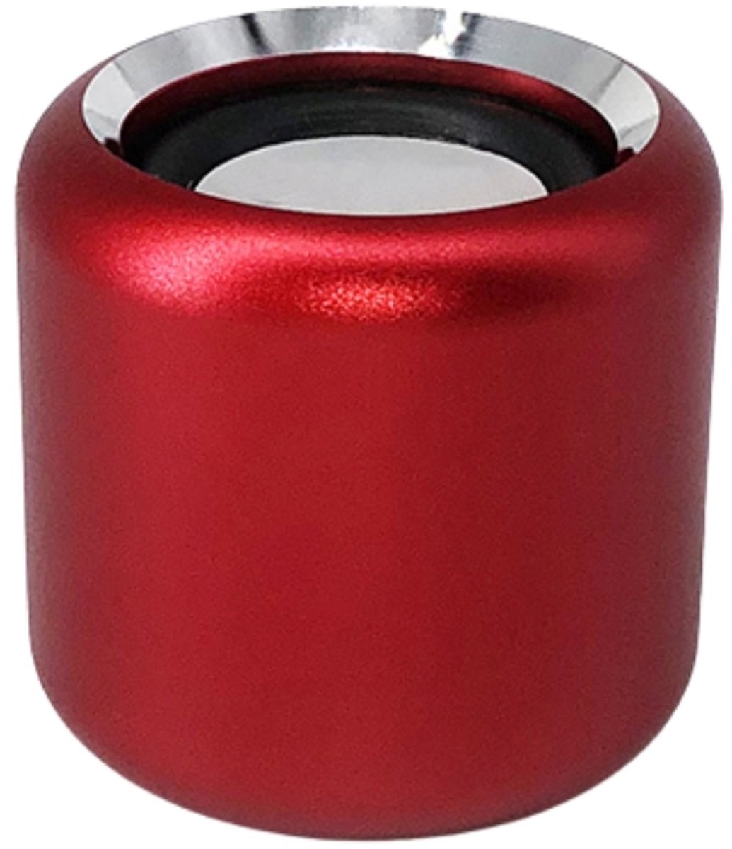 Mini Bluetooth Speaker met Deep Bass – Aluminium Behuizing – TWS Pairing – Compact & Draagbaar - Rood