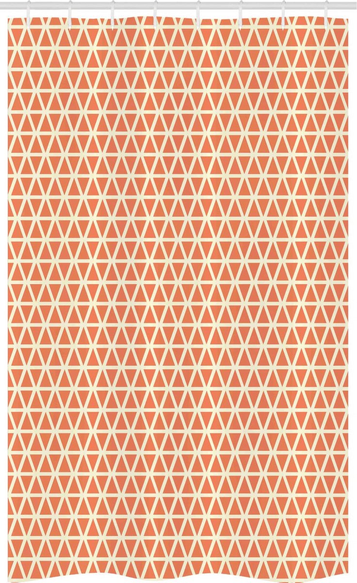 ABAKUHAUS Douchgordijn 120x180 cm – Geometrisch Oranje