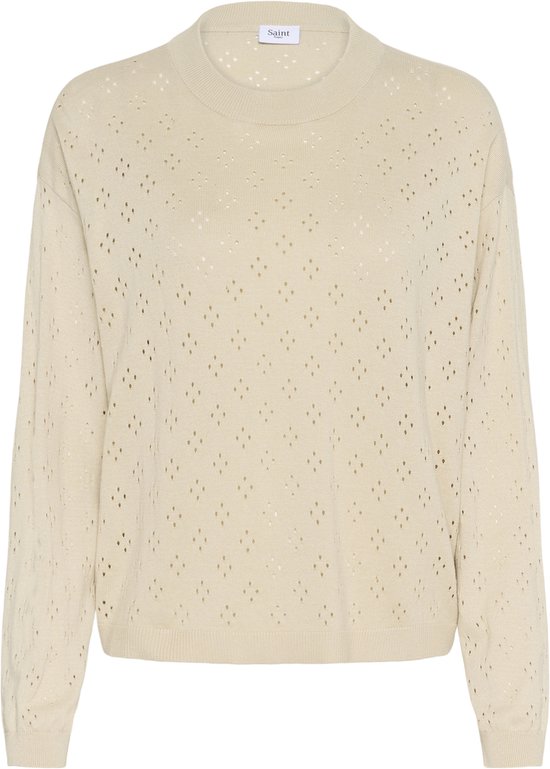 Saint Tropez OlineSZ Pullover Dames Trui - Oatmeal
