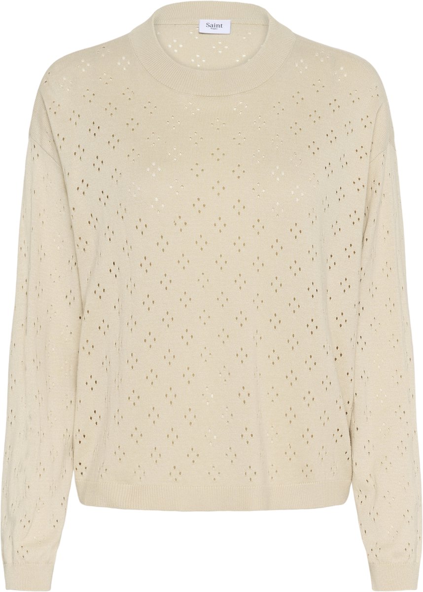 Saint Tropez OlineSZ Pullover Dames Trui - Oatmeal