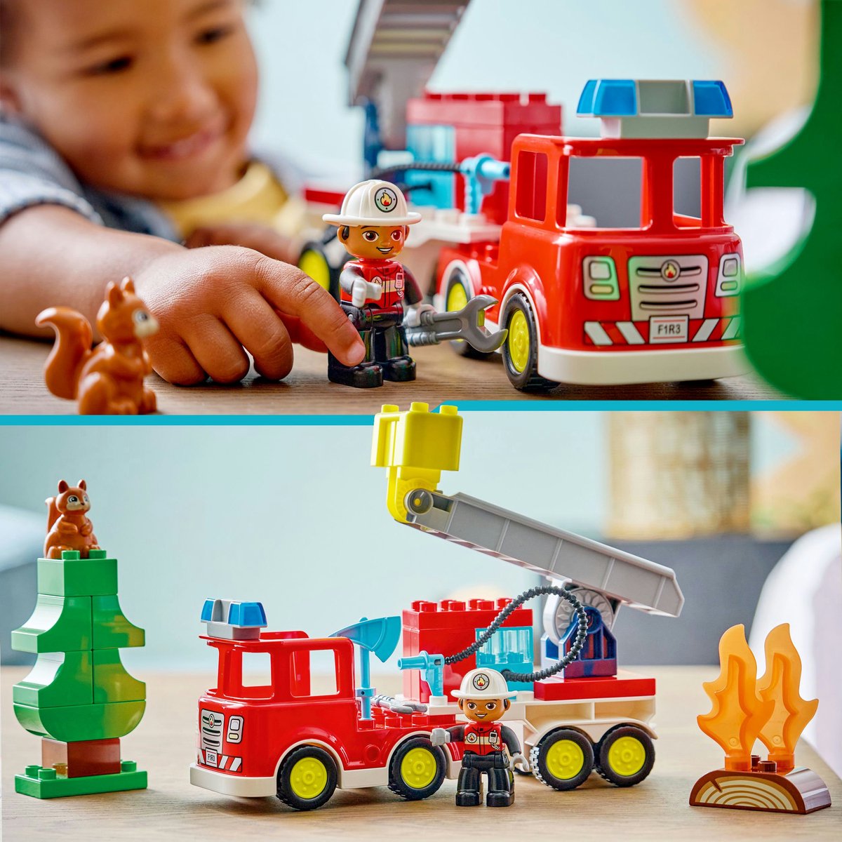 LEGO Duplo - Brandweertruck - Inclusief slang en brandweerman — afbeelding 4