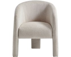 Vente-unique Fauteuil in beige stof - ZELUVA