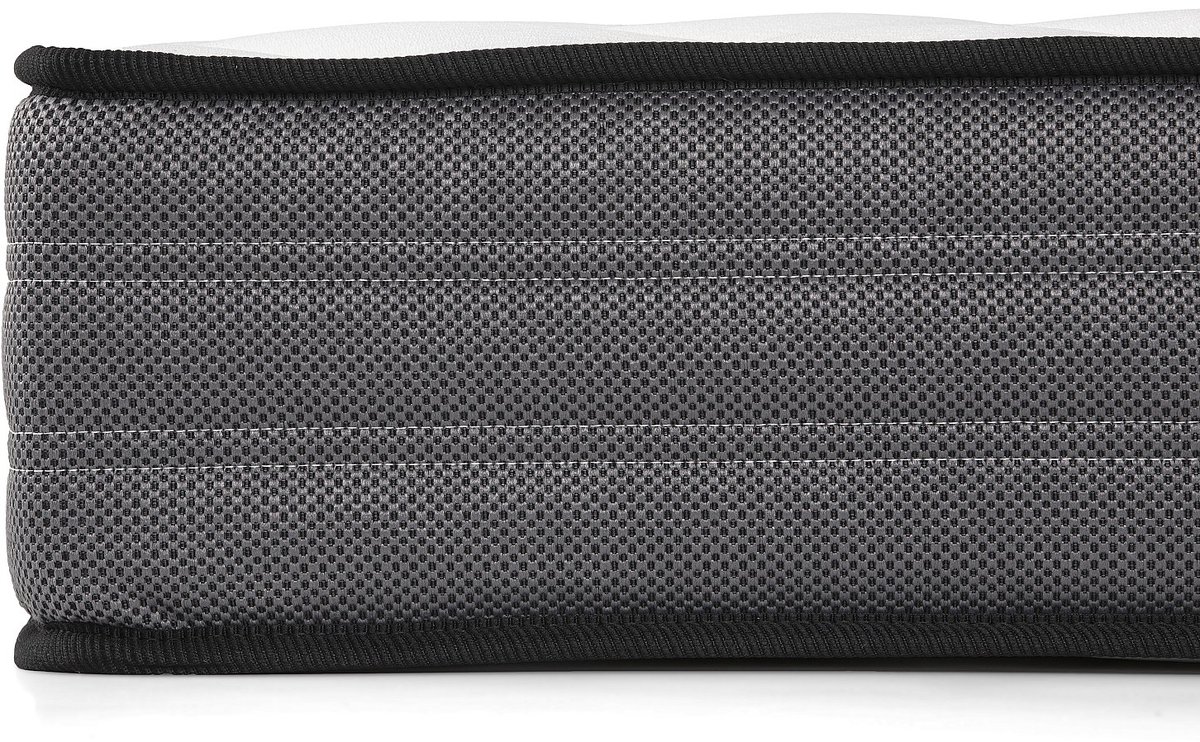 Vente-unique Set 180 x 200 cm bedbodem met opbergruimte, licht naturel + matras met pocketveren van 20 cm dik - AMBRACIE van YSMÉE