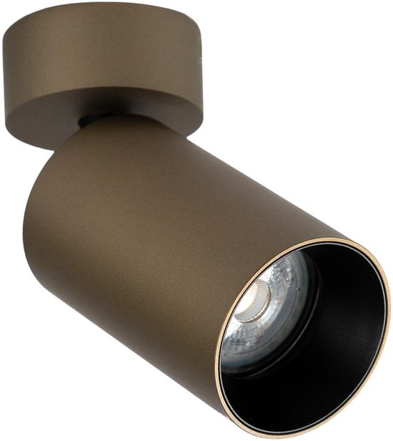 KS Verlichting plafondlamp - Mila 1 lichts - Brons - Binnenverlichting - Richtbaar - rond