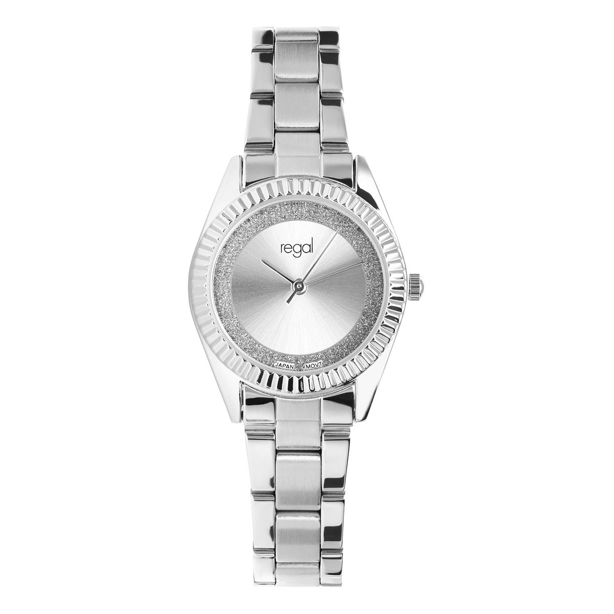 Lucardi Dames Regal dames horloge zilverkleurig alloy band - Horloge - Staal - Zilverkleurig - 28 mm