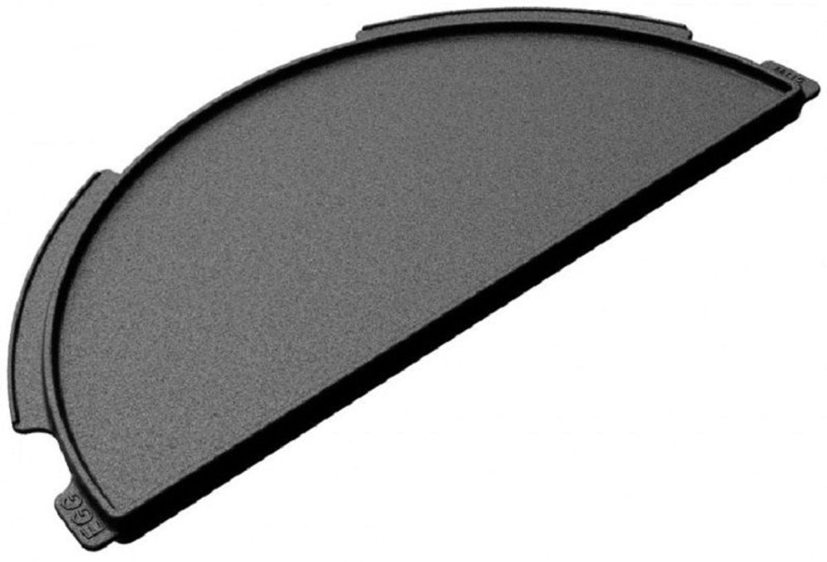 Big Green Egg Demi-rond - En fonte - Plaque de cuisson - Plancha