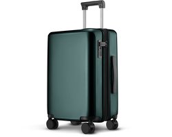 DAKOZO Handbagage Koffer - Luxe Carry-On - Lichtgewicht Reiskoffer - Veilig TSA cijferslot - Extra sterke YKK rits - Handbagage trolley - 100 procent Polycarbonaat - 39L - Groen