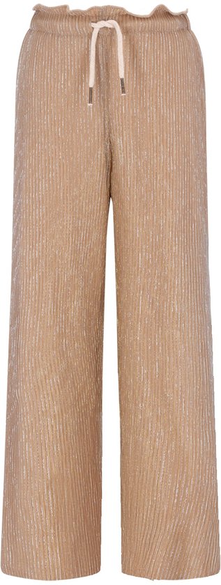 Pantalon plissé Like Flo - Flora pour fille, taille élastiquée, doré clair, taille 164