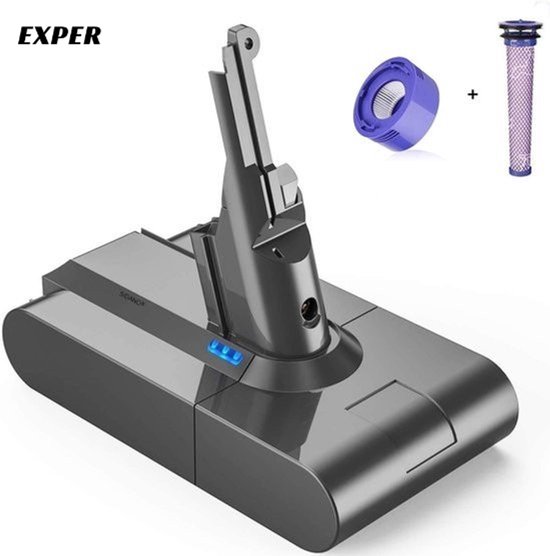 Merkloos- Power Battery vervangende Accu / Batterij voor Dyson V8 met filterset Accu / Batterij