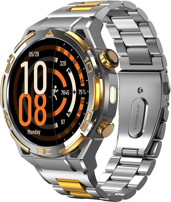 Blackview Smartwatch W90 Pro - Hartslag, Bloedzuurstof, Slaap Monitoring Smartwatch - 100+ Sportmodi - 900 mAh Batterij - IP68 Waterdicht - Unisex Fitnesshorloge Smartwatch - Zilver