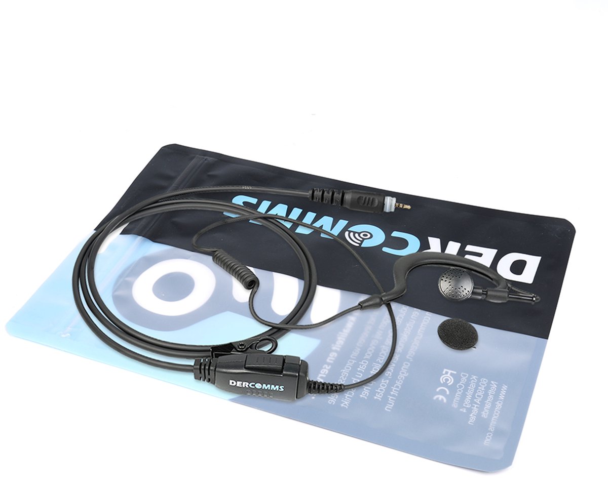 DerComms® Oorhanger - headset - oortje voor Motorola CLP446e en CLPe portofoon