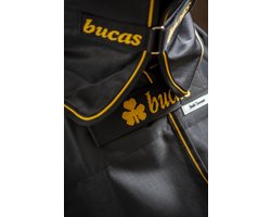 Bucas Deken Bucas Irish Turnout Full Neck 50gr Zwart-goud - 120/160