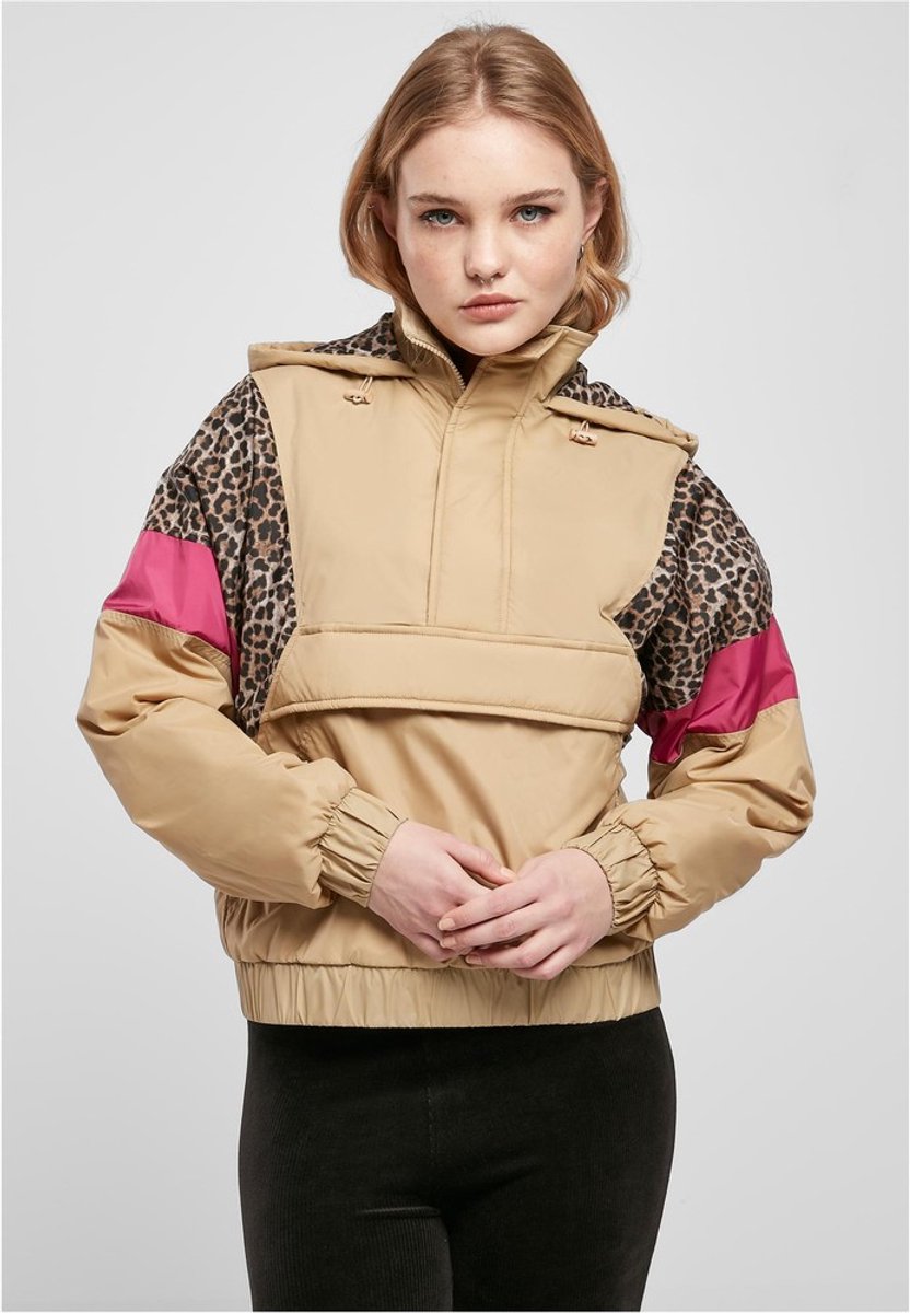 Urban Classics AOP Mixed Pullover Jas XS Beige