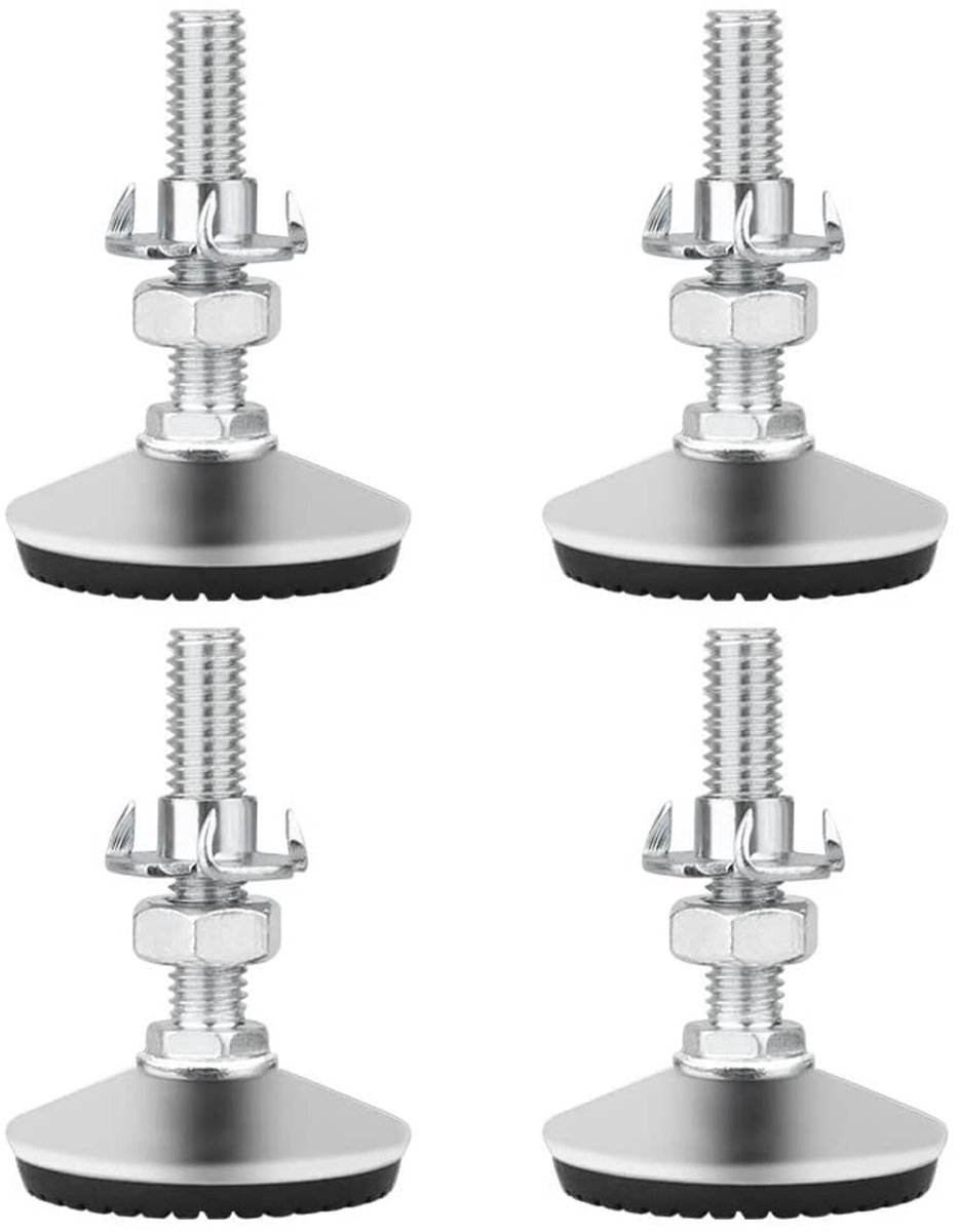 Stunq® Verstelbare Nivelleerpoten - Roestvrijstaal M8 x 50mm - 4 Stuks