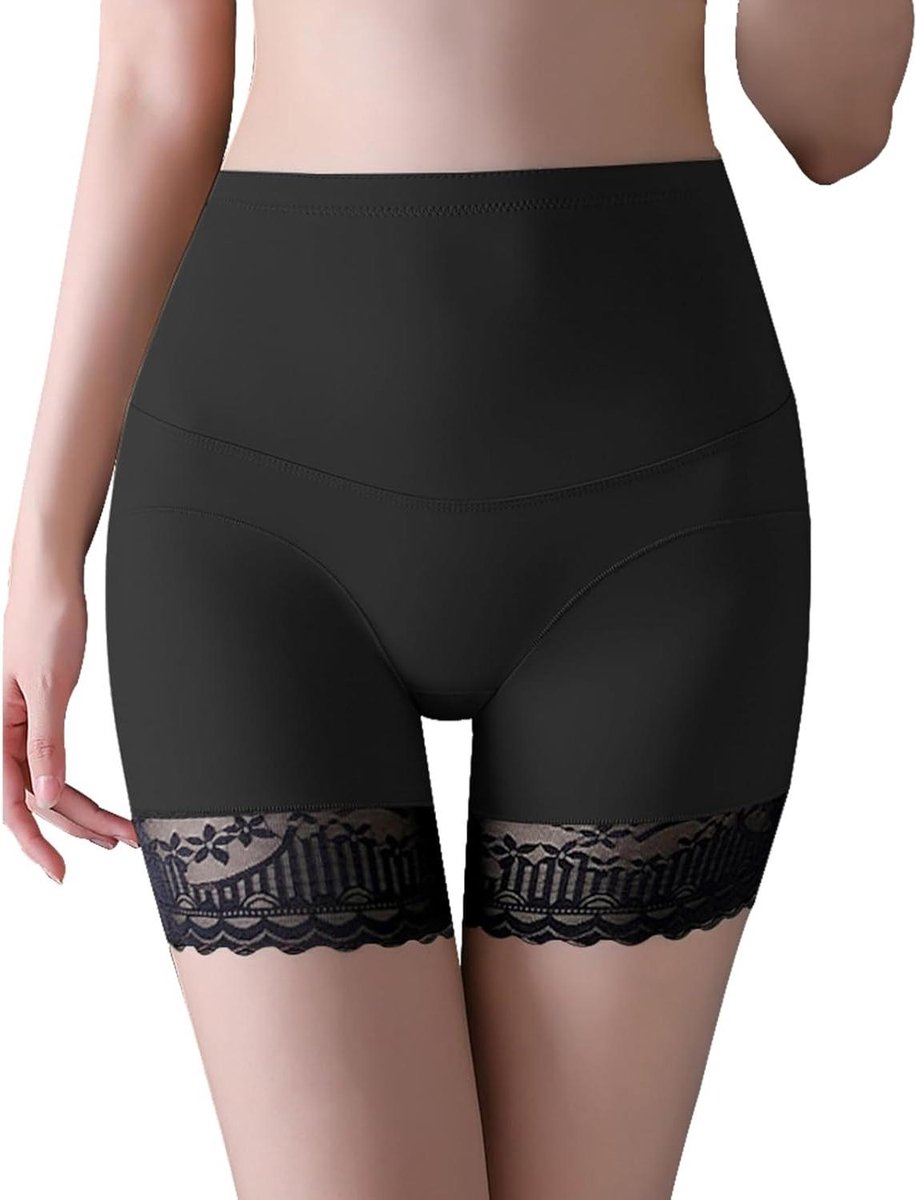 Cosensi Hoge taille figuurcorrigerende slip voor dames, onzichtbaar en figuurvormend met kant Any