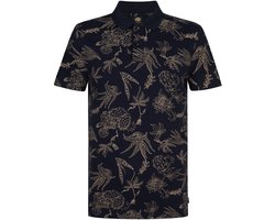 Petrol Industries - Heren Piqué polo Engine - Blauw - Maat XXL