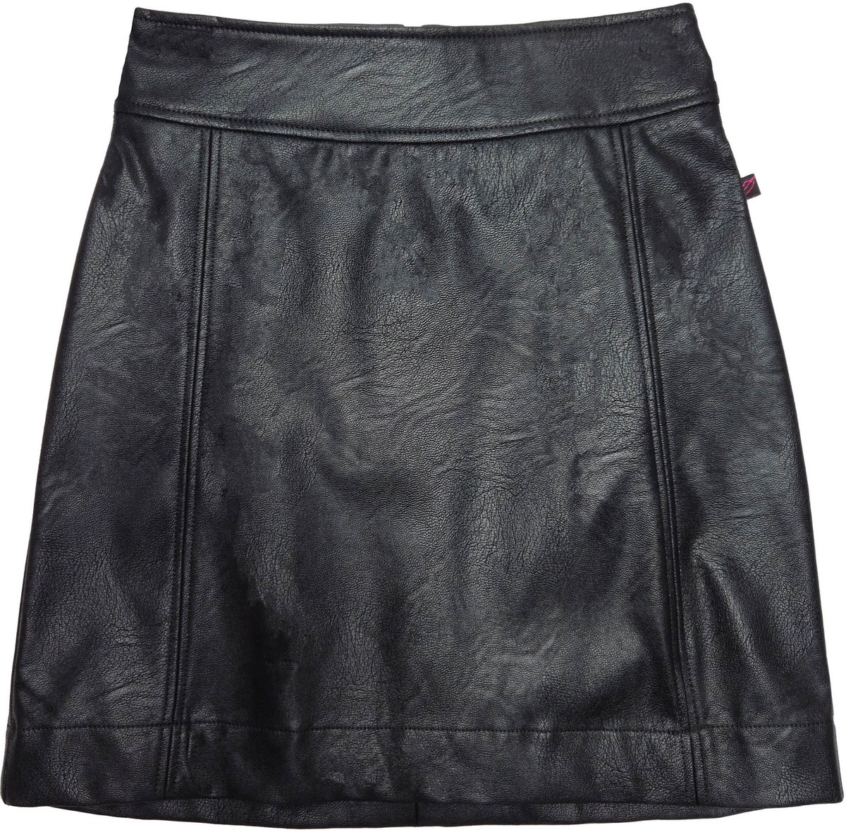 Zoen Woman - Bliss Vegan Leather rok - PU skirt - a-lijn rokje - zwart black - XS