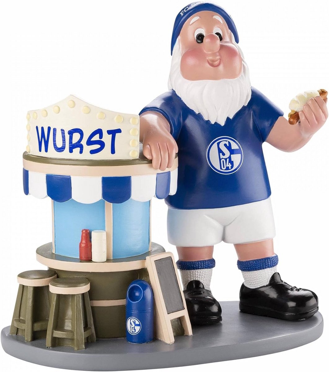 Tuinkabouter met Worstkraam - Voetbal Thema Decoratie voor Buiten