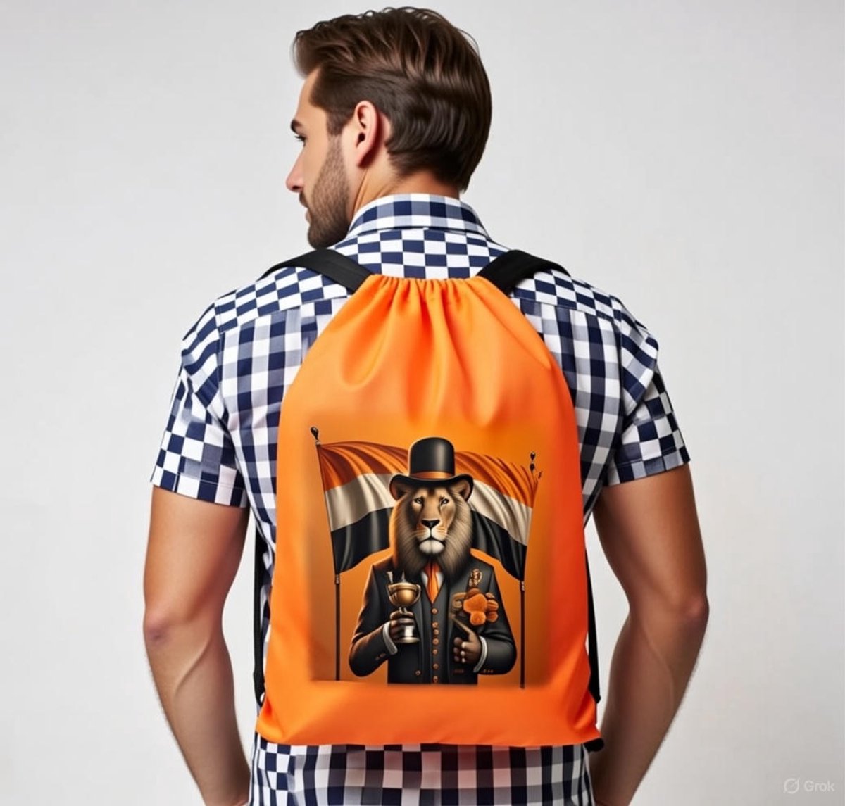 Rugzak Oranje Leeuw Hazes & Nederland - Piratenpartij Reisbagage Holland - WK 2026 - Carnaval - Rugtas - Kerst