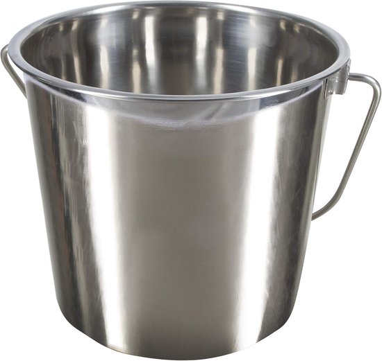 Roestvrijstalen Emmer 5,7 Liter - Sterke Metalen Emmer