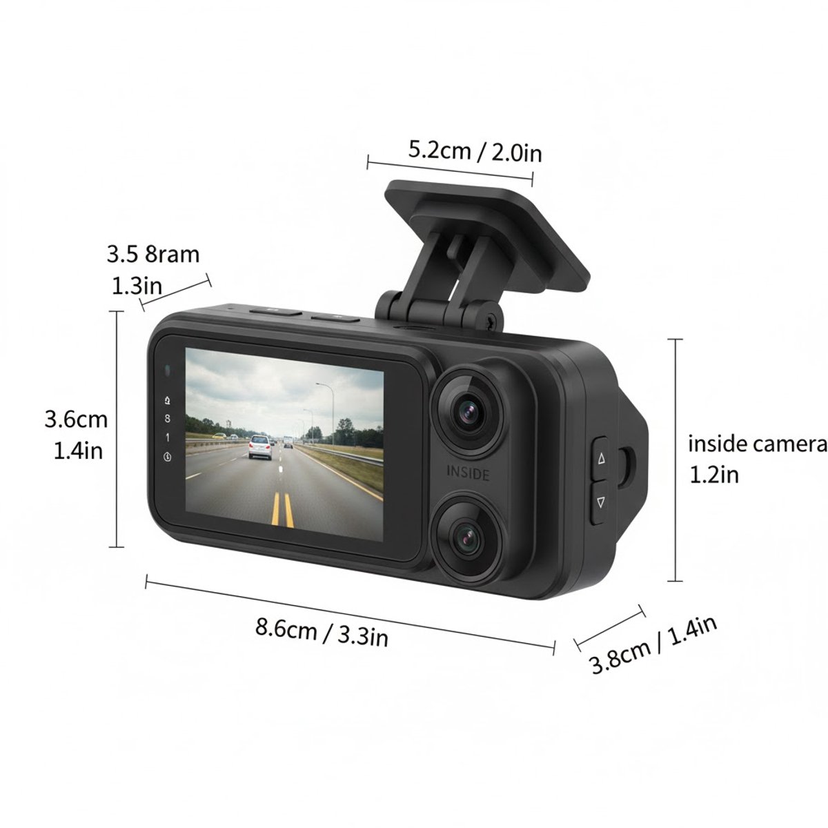 1080p Dashcam voor Auto met Nachtzicht, Loop Recording en IPS-Scherm – Inclusief 32 GB Kaart – Rij- en Beveiligingscamera voor Voorkant en Parkeren – foto 2
