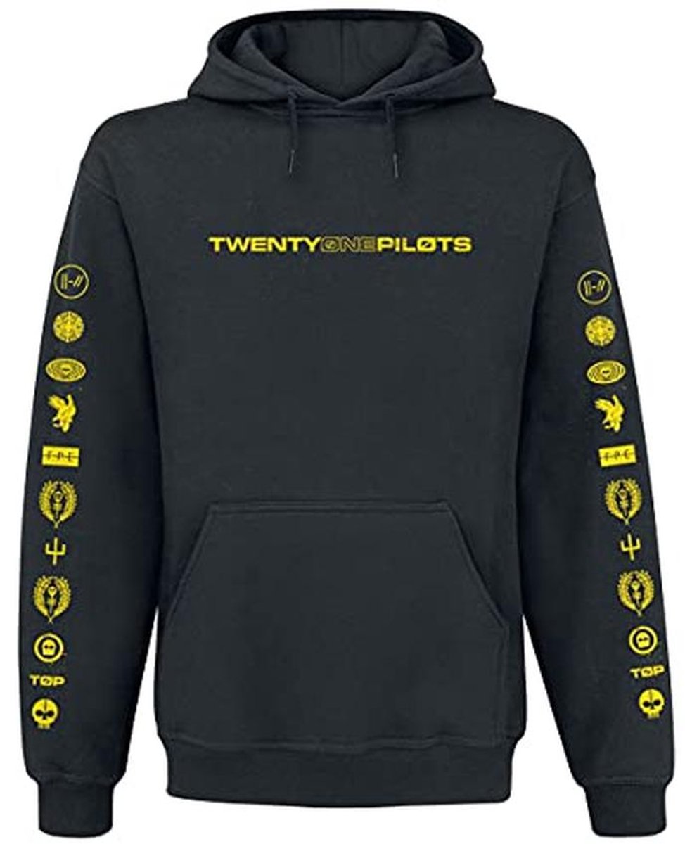 Zwarte Heavy Trui met Capuchon - Band Merch