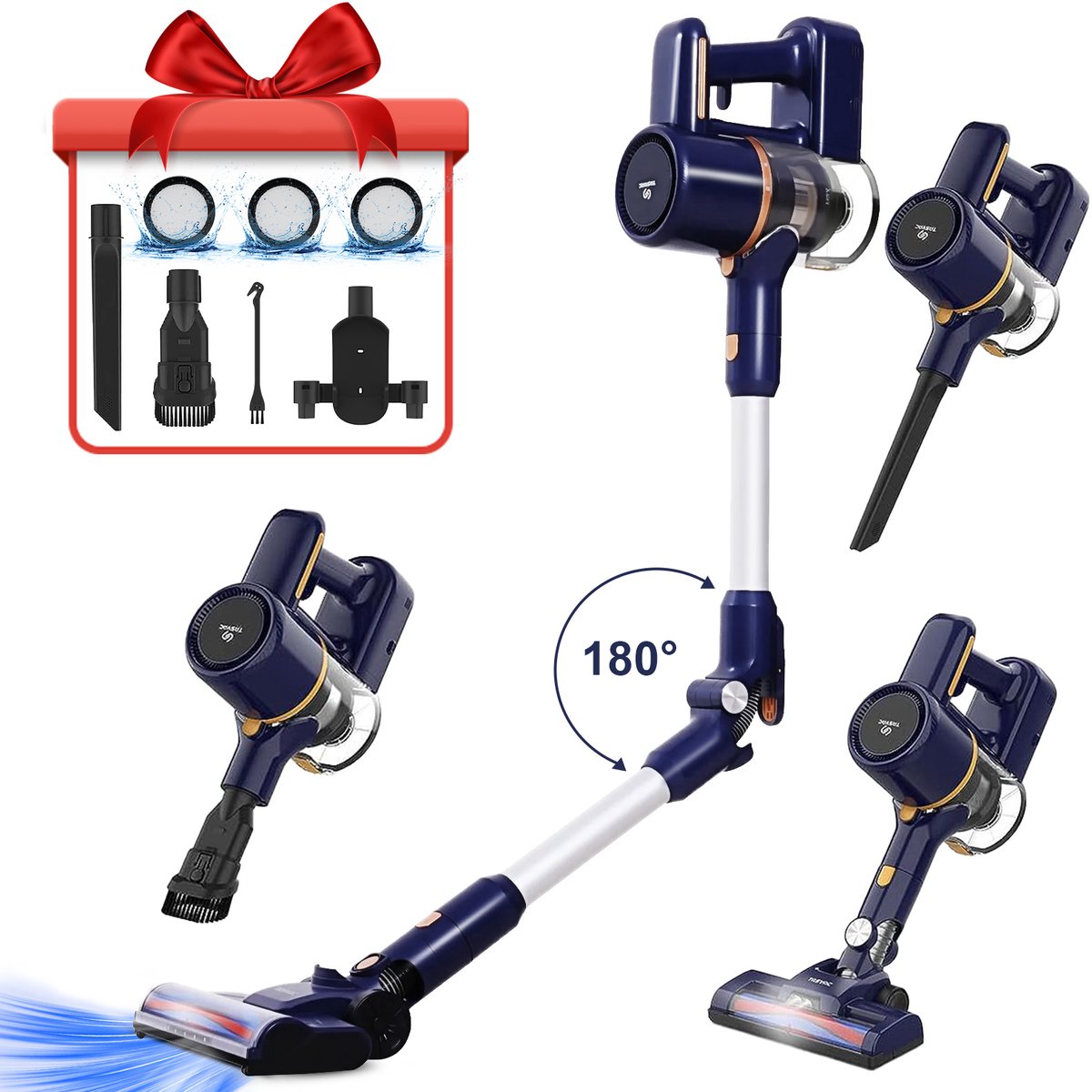 TASVAC N7 krachtige draadloze stofzuiger - 35KP -