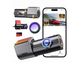 Dashcam voor auto voor en achter – Dual dashcam – Voor- en achtercamera – Autocamera – Full HD dashcam – Dashcam met nachtzicht – Dashcam met bewegingssensor – Groothoeklens – Parkeermodus – Loop recording – Dashcam met SD-kaart